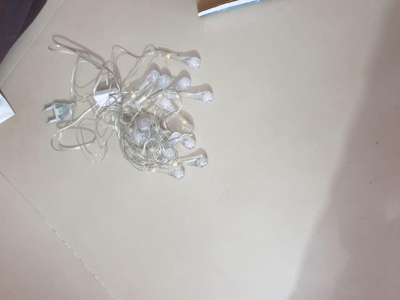 String Lights for Decoration - 14 LED Rain Drop Fairy Lights Waterproof Indoor Outdoor for Home Decoration - The Indian Home Vaultxggxt1 - 1s