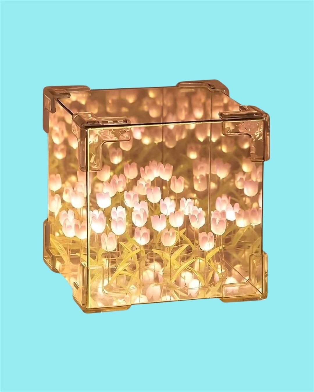 Tulip Cube Mirror Lamp - The Indian Home Vaultxggxt1 - 1s