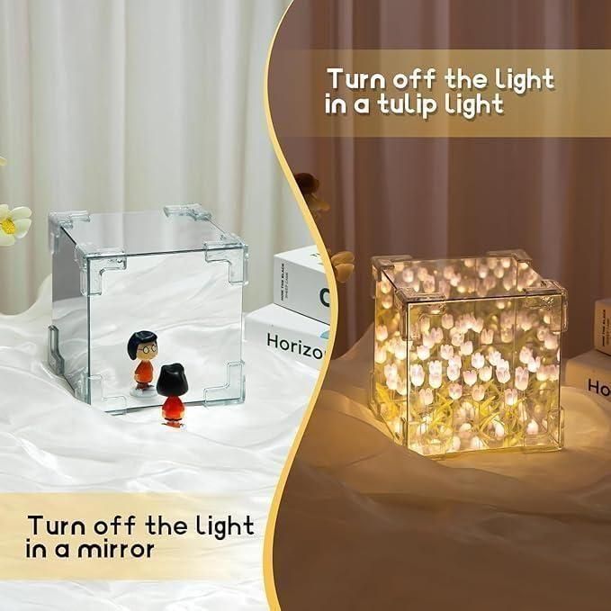 Tulip Cube Mirror Lamp - The Indian Home Vaultxggxt1 - 1s