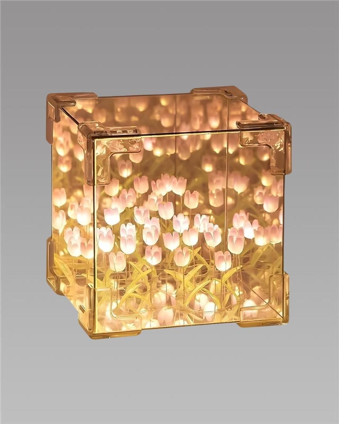 Tulip Cube Mirror Lamp - The Indian Home Vaultxggxt1 - 1s