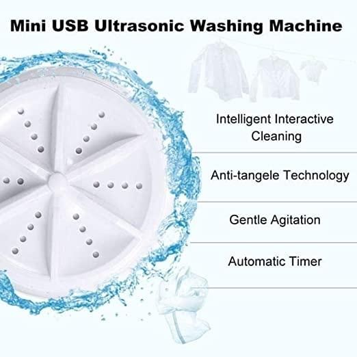 Portable Mini Washing Machine Ultrasonic Turbine Washer - The Indian Home Vaultxggxt1 - 1s