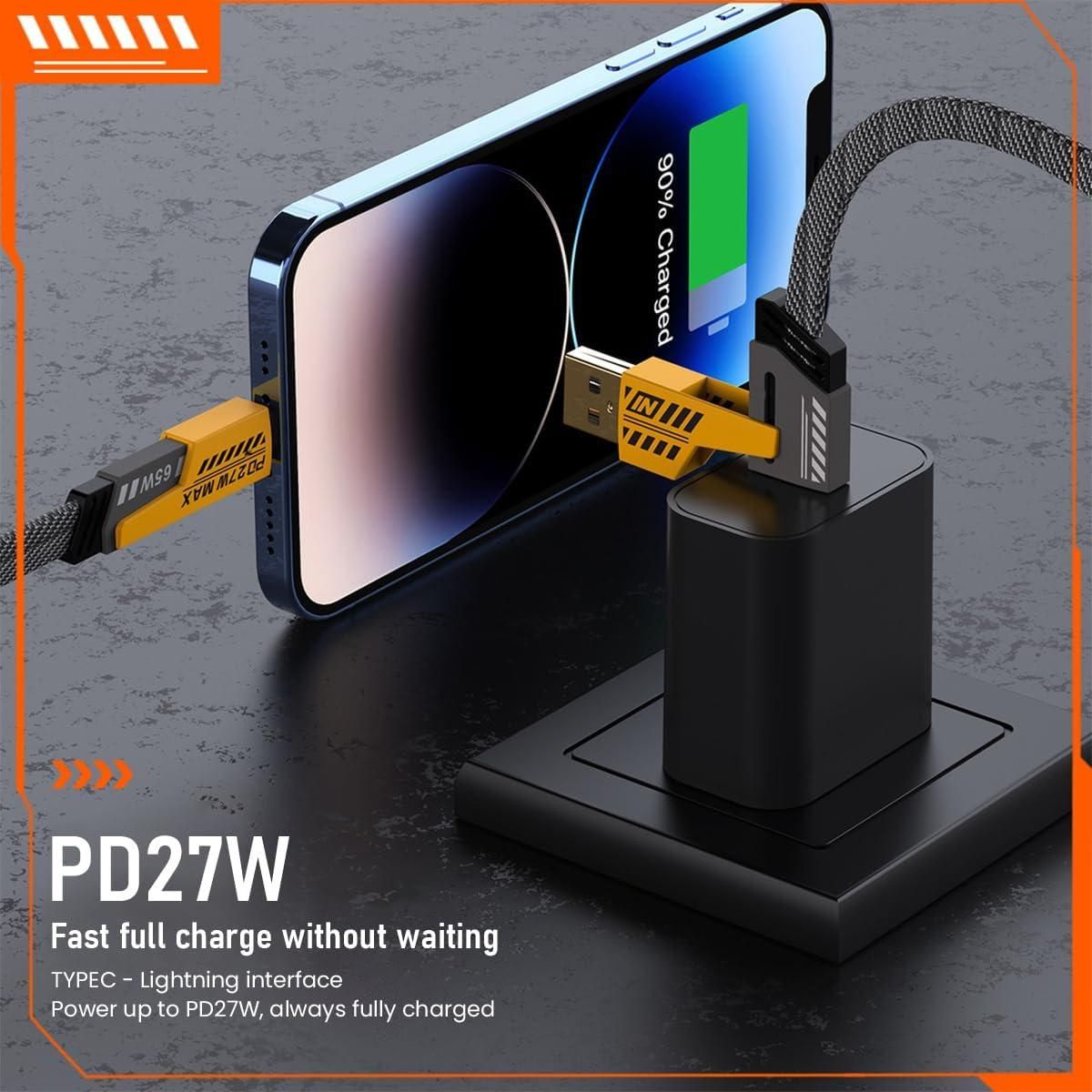 USB C Cable Lightning Cable 4 in 1 - The Indian Home Vaultxggxt1 - 1s